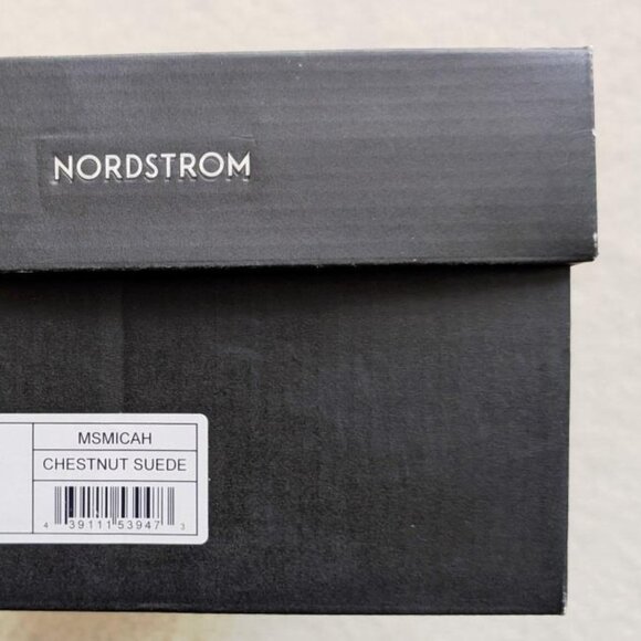 NIB New Nordstrom MICAH Suede Moccasin Slippers in Chestnut, Men’s Size 9-10 - Picture 10 of 16